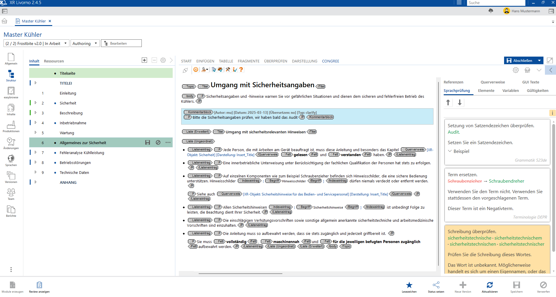 Medienverwaltung in XR/engineering